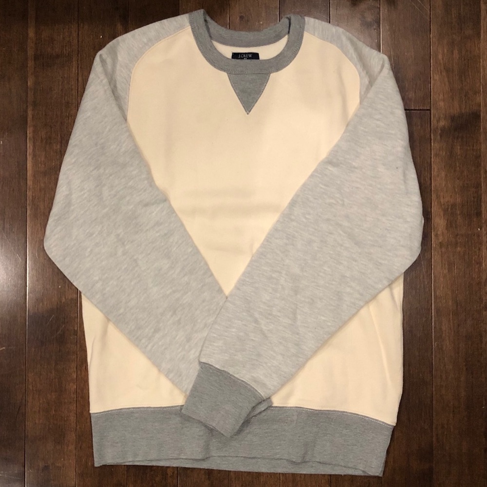 J Crew men’s crew neck fleece sweatshirt